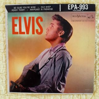 Elvis Presley Rca Victor Epa - 993 " Elvis Volume 2 " Picture Jacket 1956 Rockabilly
