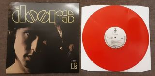 The Doors Debut Album - Rare 12 " Red Colour Vinyl Lp Pressing Jim Morrison