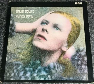Lp David Bowie Hunky Dory Vinyl1980 Rca Ints 5064 Green Label Vg/ex