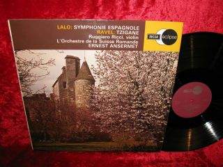 1960 Uk Nm Decca Ecs Stereo Lalo Symphonie Espagnole Ruggierro Ricci Osr Anserme