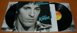 Bruce Springsteen - The River - 1980 Uk Double Vinyl Lp,  Lyric Insert - 88510