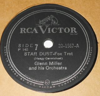 Rca Victor 20 - 1567 Glenn Miller Star Dust / Pennsylvania Six - Five Thousand 78rpm