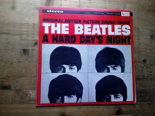 The Beatles A Hard Days Night Vg Vinyl Lp Record Uas 6366 1964 Us Stereo Press