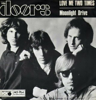 The Doors Love Me Two Times 1967 Swedish 7 " Vinyl Single In Pic.  Sleeve