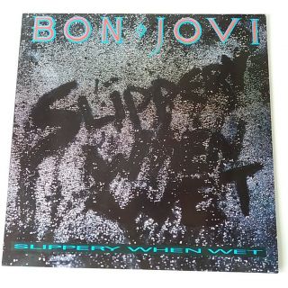 Bon Jovi - Slippery When Wet - Vinyl Lp Uk 1st Press Ex,  /ex