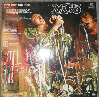 MC5 - Kick Out The Jams - Mid 1980s German issue of the classic 1969 8 - track LP 2