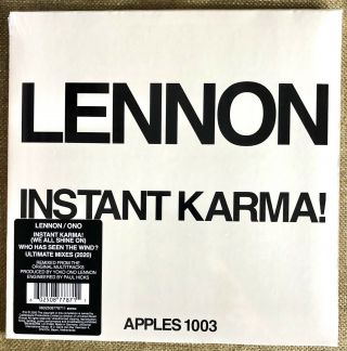 John Lennon - Instant Karma 7 " Record Store Day 2020 Ultimate Mixes Rsd