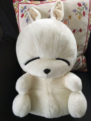 2000 Kim Jae Mashimaro Large 15” White Bunny Rabbit Plush Anime Easter