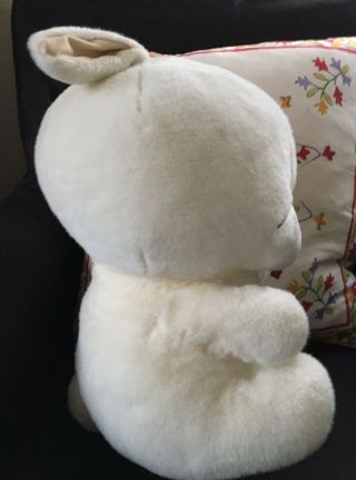 2000 Kim Jae Mashimaro Large 15” White Bunny Rabbit Plush Anime Easter 3