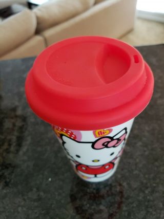 Sanrio Hello Kitty Ceramic Cup Mug 10oz Travel Muh with Lid 3