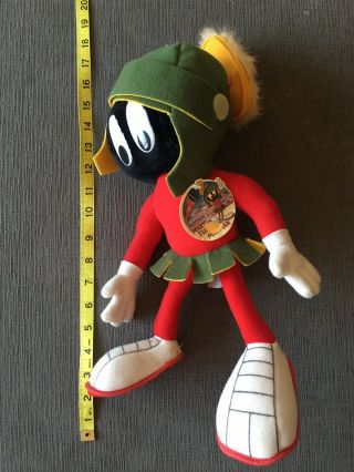Warner Bros Looney Tunes Marvin The Martian 12 " Plush Stuffed Doll Toy Vtg.  1993
