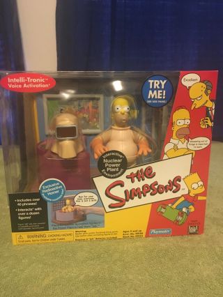 Simpsons Playmates Interactive Nuclear Power Plant With Radioactive Homer