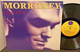 Morrissey Viva Hate 1988 Sire Wave / Alt Us Press Ex,  Vinyl Og Lyric Slv Crc