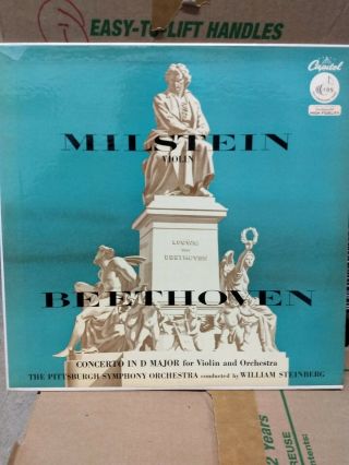Nathan Milstein Beethoven Violin Concerto D Major Lp Capitol P 8313
