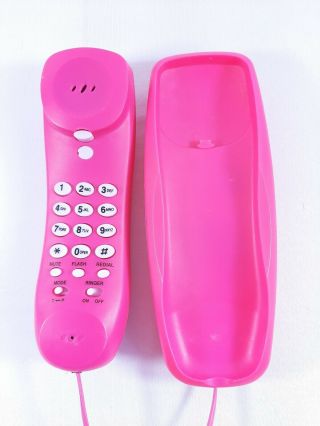 Sanrio Hello Kitty Pink Slim Line Corded Room Wall Phone Telephone - 2