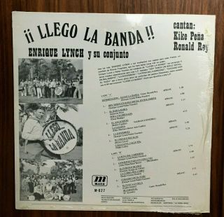 ENRIQUE LYNCH Y SU CONJUNTO Llego La Banda RARE SALSA CUMBIA RUMBA LP 2