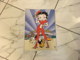 Betty Boop Drive Up Diner Rollerskate Waitress Tray