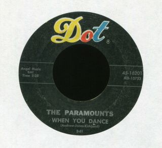 The Paramounts When You Dance On Dot R&b Doo Wop 45 Hear