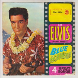 Rare - 1962 Elvis Presley " Blue Hawaii " German Ep (epa - 2426)