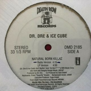 Dr.  Dre & Ice Cube Natural Born Killaz 12 " Promo (1994) Gangsta Nwa Death Row