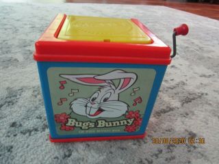 1978 Mattel Warner Brothers Bugs Bunny Music Jack In The Box Toy