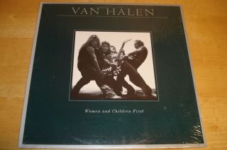 Van Halen Woman & Children First 1980 Lp In Shrink W/ David Lee Roth Poster