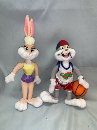 Looney Toons Plush Lola Bunny And Bugs Bunny Space Jam (1)
