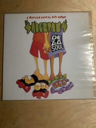 De La Soul " A Roller Skating Jam Called Saturdays " Vinyl Album Hip Hop Lp Rap