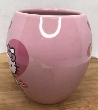 Hello Kitty Pink Hearts Double Sided Coffee Mug Vandoor Sanrio Crazing 15 Oz 3