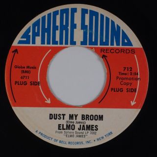Elmo James: Dust My Broom Us Sphere Sound R&b Blues Promo 45 Hear
