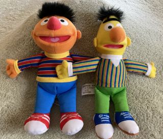 Sesame Street Bert Ernie Plush Stuffed Animals Kids Toys