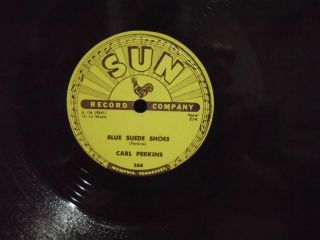 R&r 78 Carl Perkins Blue Suede Shoes Vg,