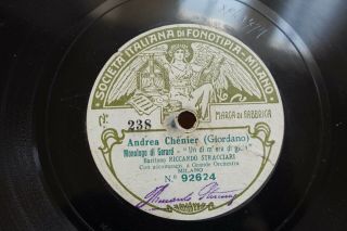 Riccardo Stracciari " I Vespri Siciliani/andrea Chenier " Fonotipia 92623/24 - 78