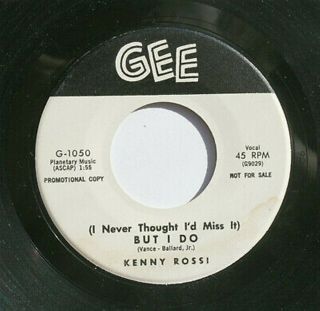 Kenny Rossi Teen Promo 45rpm But I Do B/w Watch Your P 