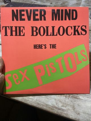 Never Mind The Bollocks Here’s The Sex Pistols.  Lp.  Punk Rock.  Reissue.  Nm