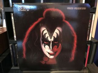 With Poster Kiss Gene Simmons Vinyl Record 1978 Us Lp