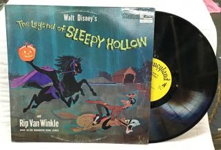 Vintage Walt Disney The Legend Of Sleepy Hollow And Rip Van Winkle 1963 Dq1285