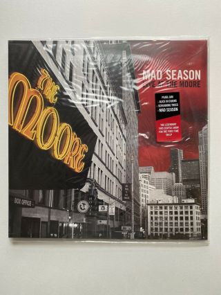 Mad Season - Live At The Moore 2 Lp Vinyl Album Alice In Chains Pearl Jam Record