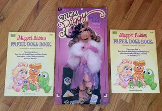 3 Muppets Paper Dolls Miss Piggy Muppet Babies 80 