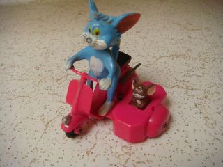 Tom And Jerry Friction Motorcycle Toy By Marx