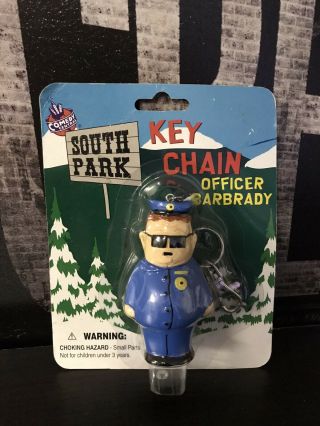 South Park Comedy Central 1998 Fun 4 All Key Chain Series Officer Barbrady Nib