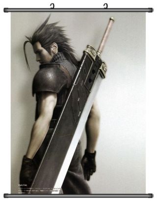Zack Fair Final Fantasy Vii 7 Home Decor Japanese Wall Poster Scroll Anime B