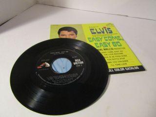 Elvis " Easy Come Easy Go/the Love Machine/yoga Is As Yoga D " 45 Rpm Rca 4387 Vg,