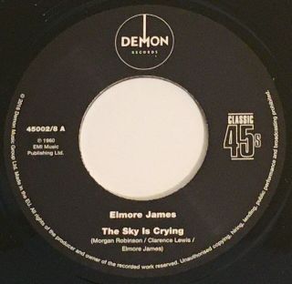 Elmore James / The Sky Is Crying & Dust My Broom / UK 45 3