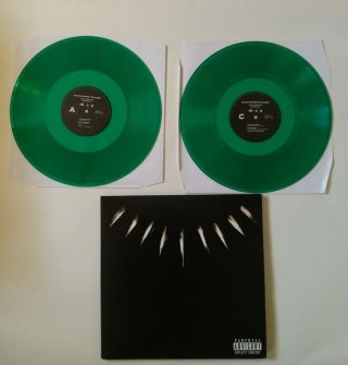 Rare Black Panther The Album Soundtrack Limited Edition Green 2lp Vinyl