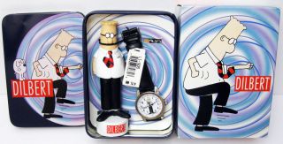 Fossil Dilbert Watch In Tin W Authenticity Certificate Figure