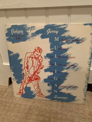 Gerry Mulligan Quartet W Chet Baker Fantasy 3 - 6 Very 10” Red Vinyl Mono Lp