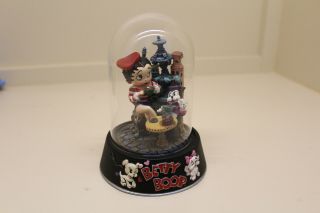 Betty Boop " Boop La La " 1997 Limited Hand Painted Sculpture With Glass Dome