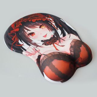 Anime Kurumi Date A Live Anime Sexy Girl 3d Mouse Pad Big Soft Chest Mousepad