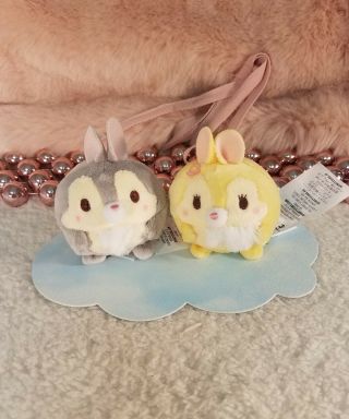 Disney Store Japan Ufufy Plush Miss Bunny And Thumper With Tags